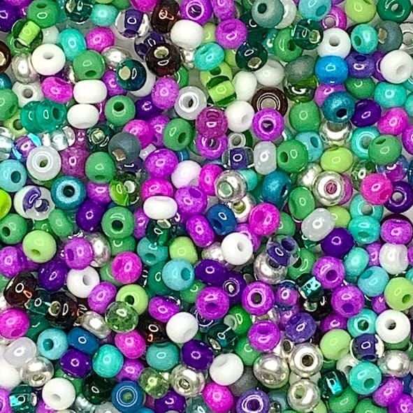 MX550 Peacock Size 6 Seed Bead Mix