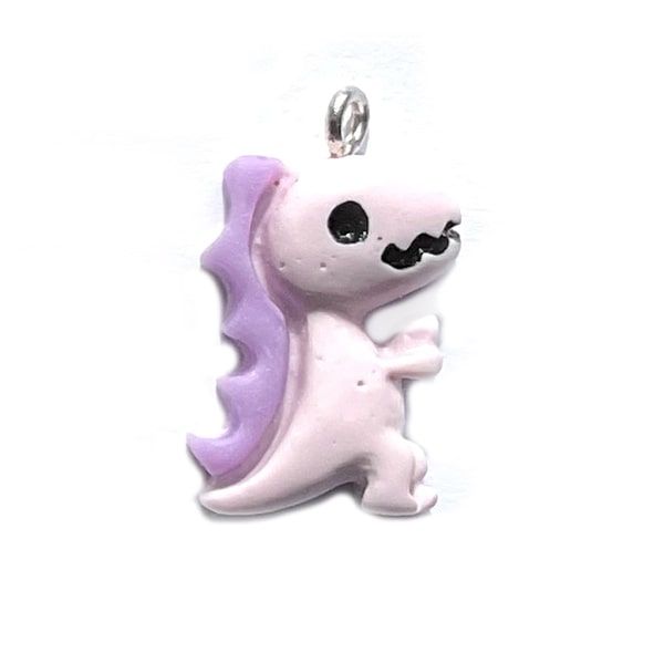 PB353 Lilac Dinosaur Charm