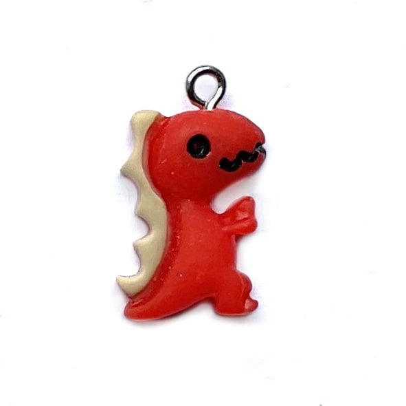 PB356 Red Dinosaur Charm