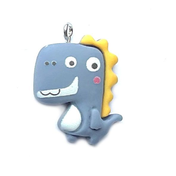 PB361 Grinning Grey Dinosaur Charm