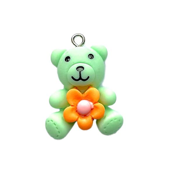 PB452 Pale Green Teddy Pendant