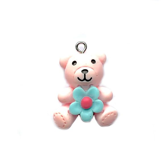 PB454 Soft Pink Teddy Pendant