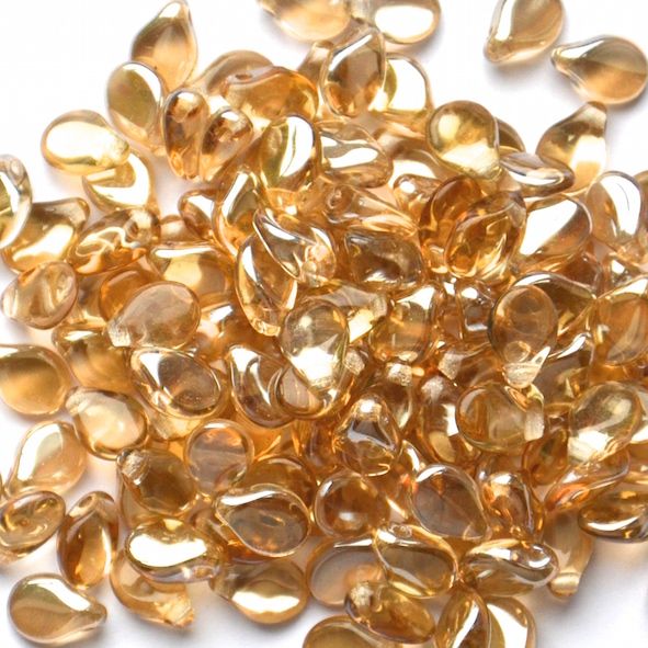 GL5723 Honey Lustre Pip Beads