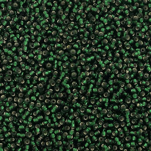 RC11-0030 SL Trans Dk Teal Size 11 Seed Beads