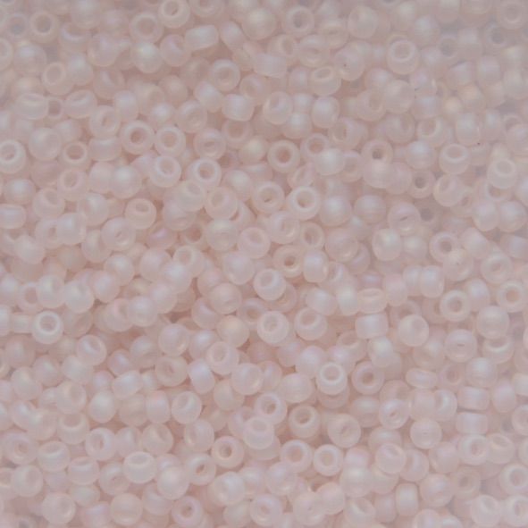 RC11-0155FR Trans Lt Tea Rose AB Size 11 Seed Beads