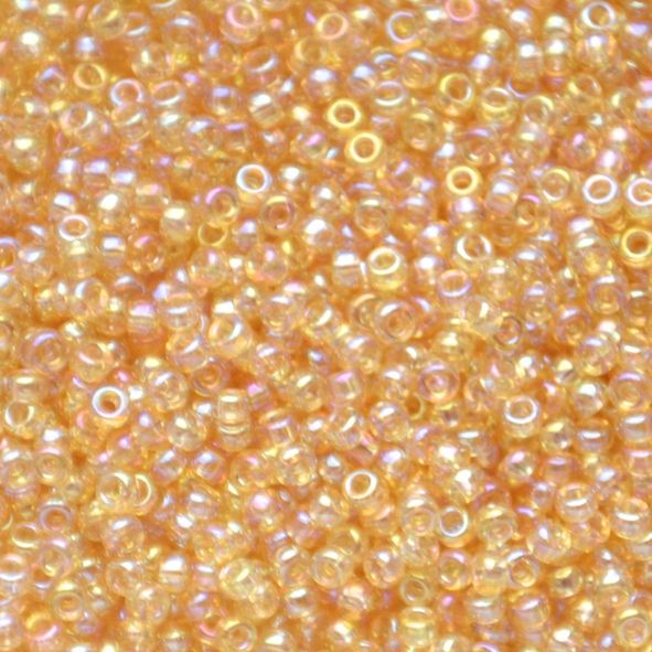 RC11-0251 Trans Lt Topaz AB Size 11 Seed Beads