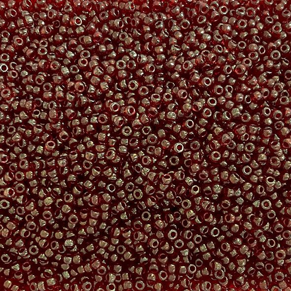 RC11-0309 Dk Red Gold Lustre Size 11 Seed Beads