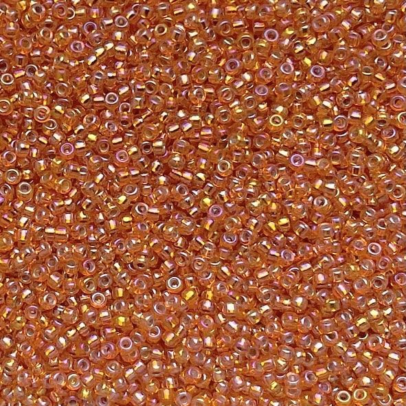 RC11-1008 SL Orange AB Size 11 Seed Beads