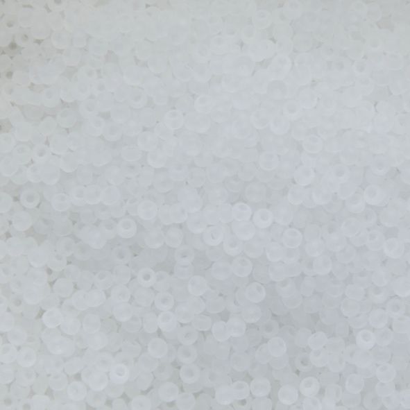 RC11-0131F Matt Trans Crystal Size 11 Seed Beads