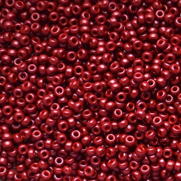 RC11-1464 Dyed Op Maroon Size 11 Seed Beads