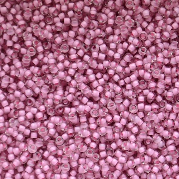 RC11-1931 Semi Mat Rose Ld Crystal Size 11 Seed Beads