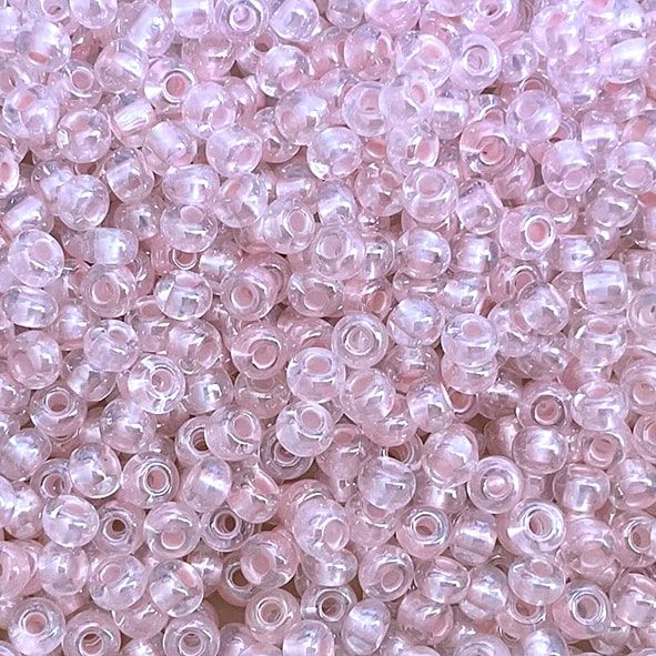 RC1313 Pink Pearl Pastel Lining Size 6 Seed Bead