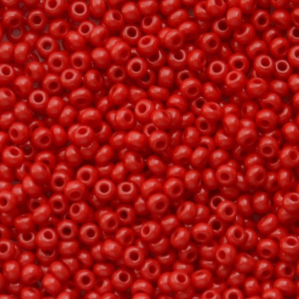 RC155 Chalk Dark Red Size 10 Seed Beads