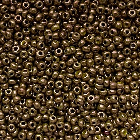 RC286 Op Lustre Chocolate Size 10 Seed Beads