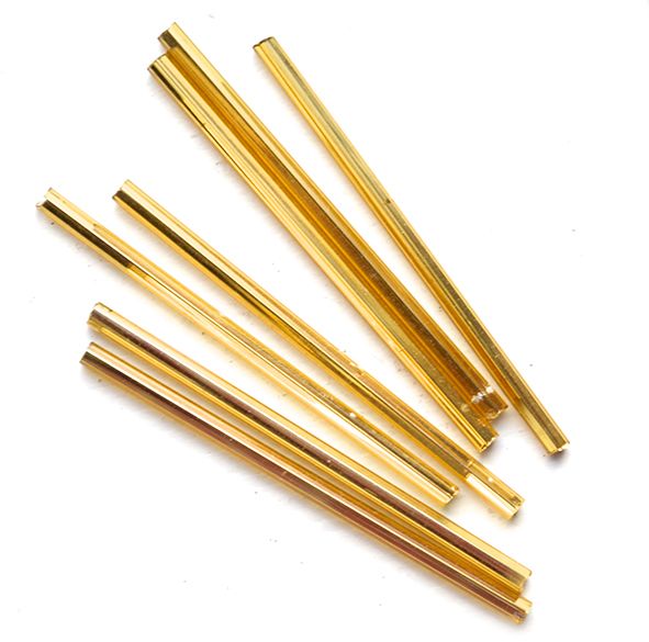 RCL50-201 Gold 50mm Bugle Beads