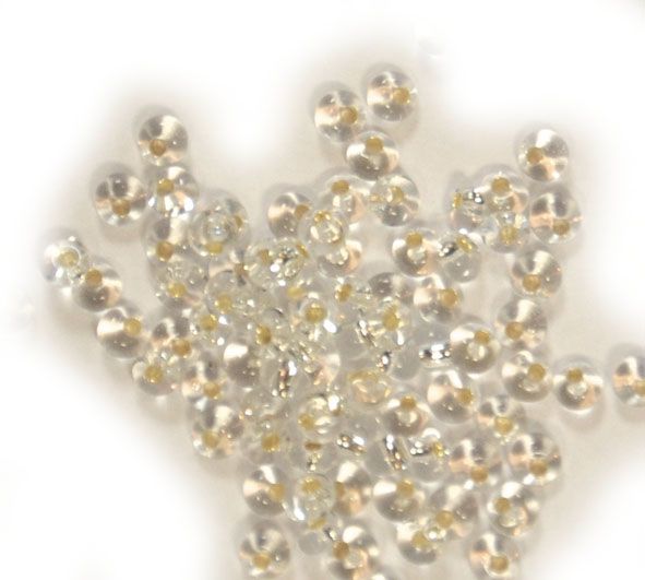 Silver lined Rocailles drops