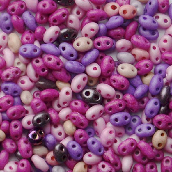 TW109 Plum Mix Twin Bead