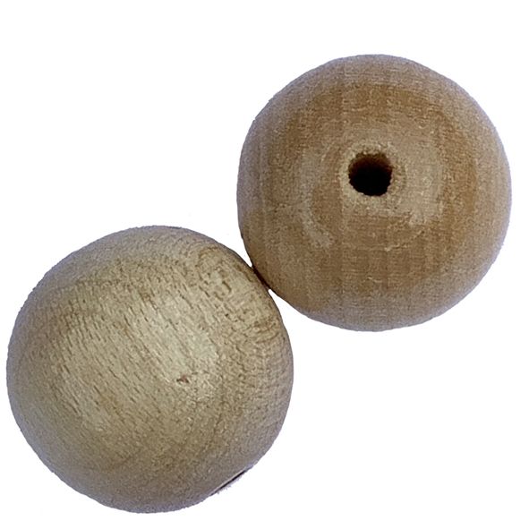 WD1802 18mm Natural Gloss Wooden Round