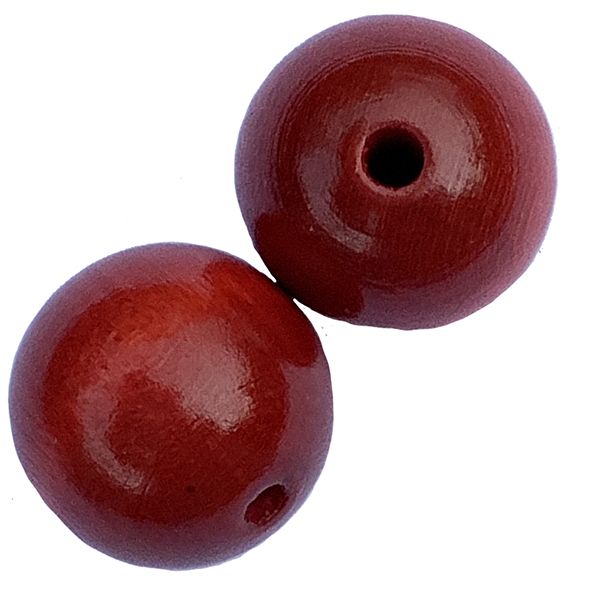 WD1803 18mm Red Brown Wooden Round