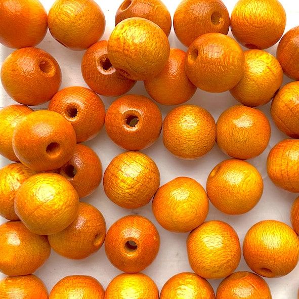 WD1019 10mm Sunshine Wooden Beads