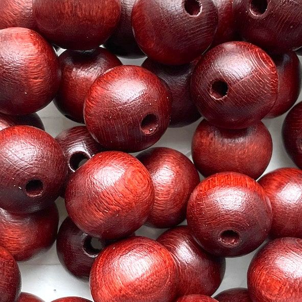 WD1217 12mm Brown Wooden Beads