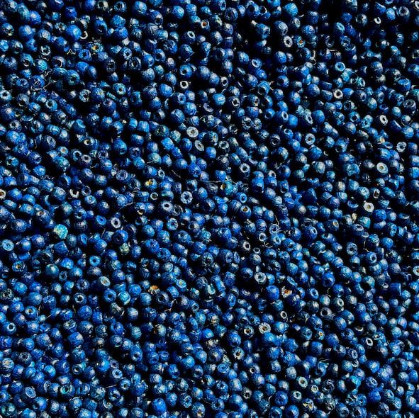 WD212 2mm Dark Blue Wooden Beads