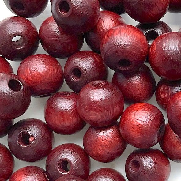 WD838 8mm Brown Wooden Beads