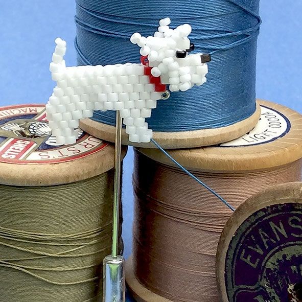 Walter the Westie Stick Pin Pattern