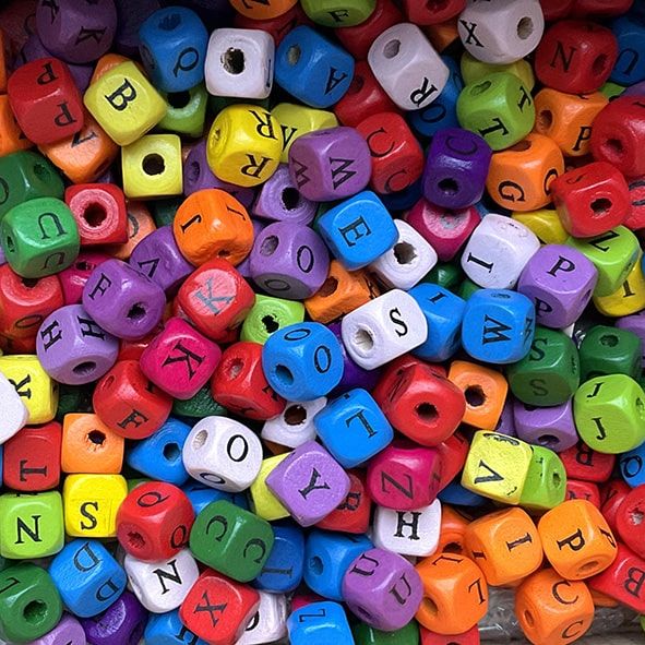 WDX073 Alphabet Wood Mix