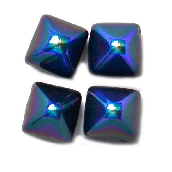 GL5665 6mm Black AB Pyramid Stud