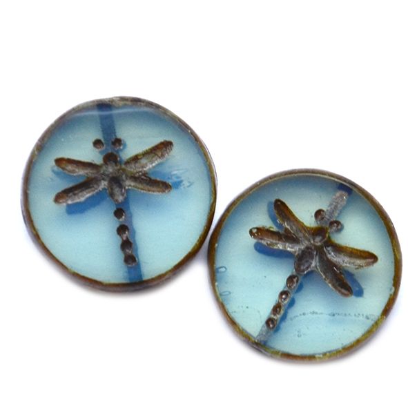 GL6347 Blue Dragonfly Bead