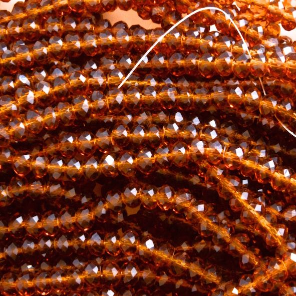 CC1271 4x6mm Dark Topaz Rondelle