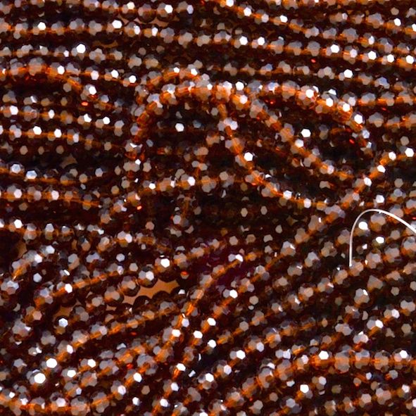 CCR427 4mm Dark Topaz Cut Crystal Round