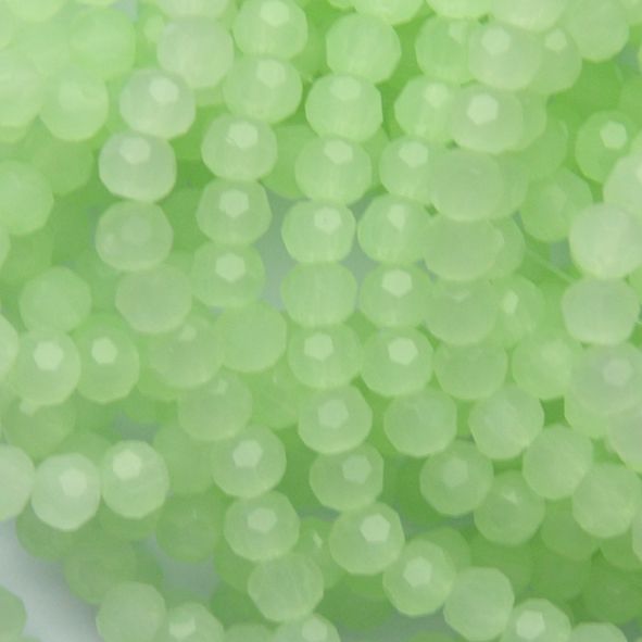 CCR434 4mm Mint Opal Cut Crystal Round