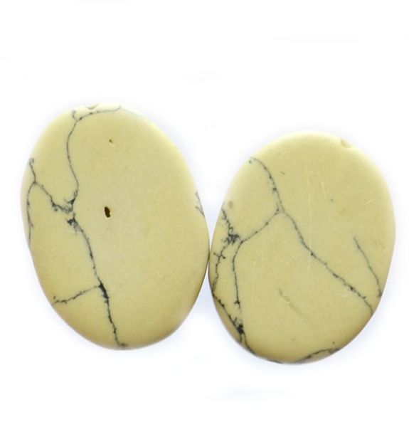 CE201 Pale Moss Ceramic Flat Oval Tablet