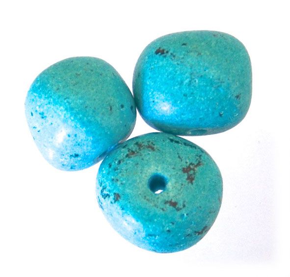 CE220 15mm Turquoise Ceramic Round