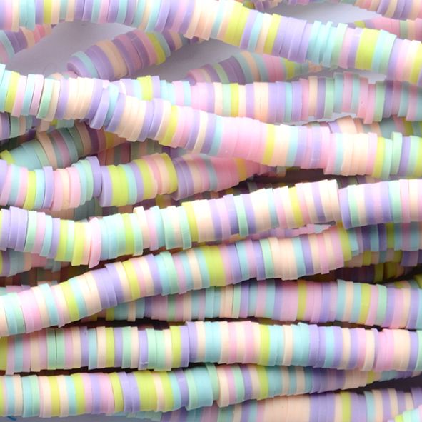 CE233 String of 6mm Discs Pastel
