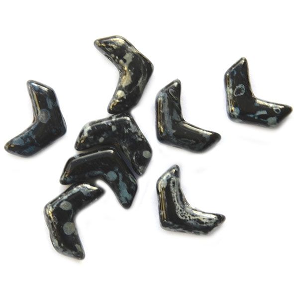 CHV013 Black Picasso Chevron Duos