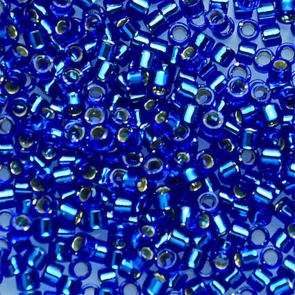 DB0047 Silver Lined Sapphire Delica