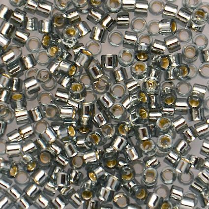 DB0048 Silver Lined Grey Delica