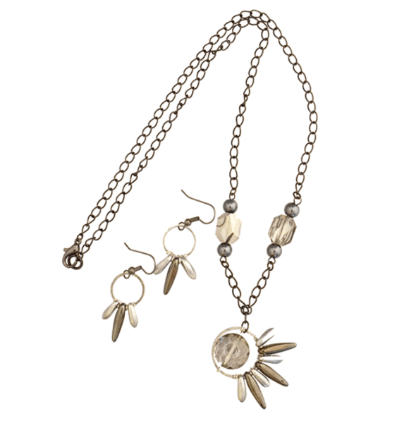 Eclipse Necklace and Earrings