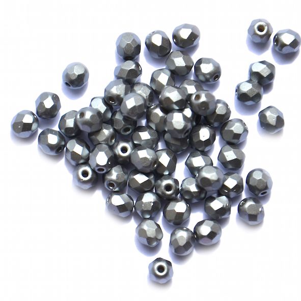 FG502 4mm Grey Pearl Facet