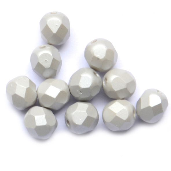 FG720 6mm Fondant Silver Grey Facet