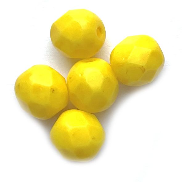 FG738 6mm Terra Yellow Facet