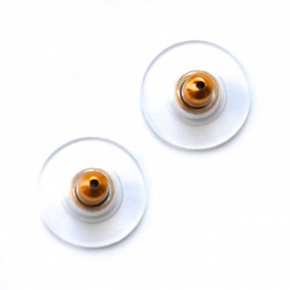 FN011 Pair of Gold Large Stud Backs