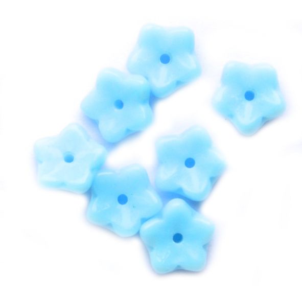 GL3387 6mm Pale Turquoise Forget-me-Not Flower