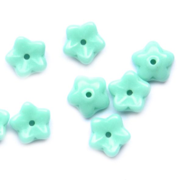 GL3396 6mm Pale Teal Forget-me-Not Flower