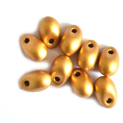GL5610 4x6mm Metallic Soft Gold Drop