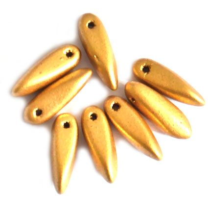 GL5613 11x3mm Metallic Soft Gold Dagger