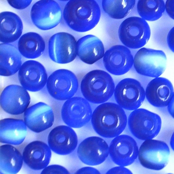 GL5671 Sapphire Cats Eye Rounds